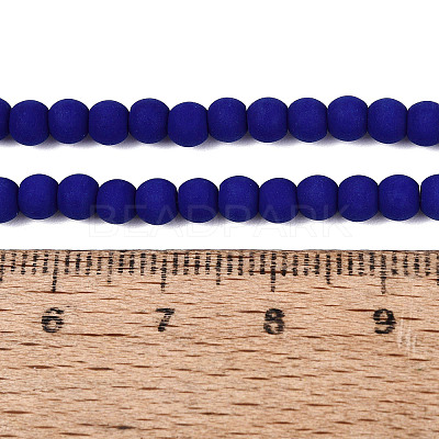 Opaque Glass Beads Strands GLAA-T032-P4mm-MD10-1