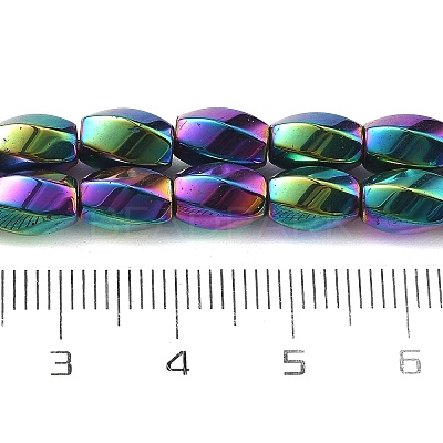 Electroplated Synthetic Magnetic Hematite Beads Strands G-P545-G01-02-1
