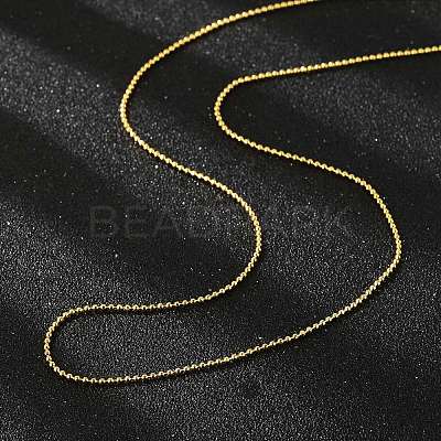 Brass Ball Chain Necklaces X-MAK-L009-06G-1