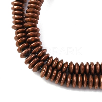 Electroplated Non-magnetic Hematite Beads Strands G-P571-B01-01C-1