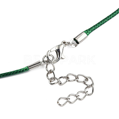 Waxed Cotton Cord Necklace Making MAK-S034-019-1