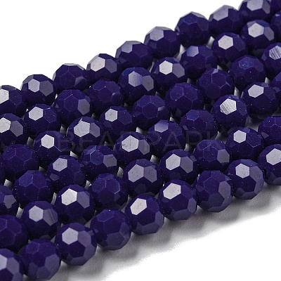 Opaque Glass Beads Stands EGLA-A035-P6mm-D09-1