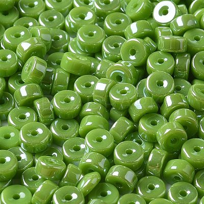 Opaque Colours Luster Glass Seed Beads SEED-E001-P3x6mm-A11-1