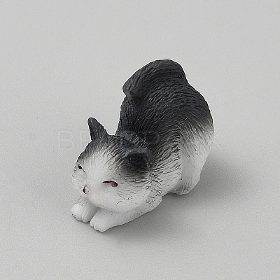 Resin Cat Shape Display Decorations LS-AJEW-WH0270-713B-1