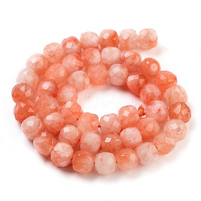 Natural White Jade Beads Strands G-H028-A09-14-1