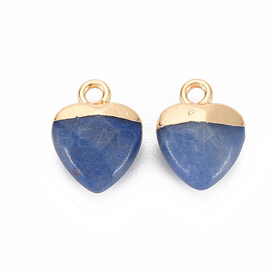 Dyed & Heated Natural Blue Aventurine Charms G-N326-121-06-1