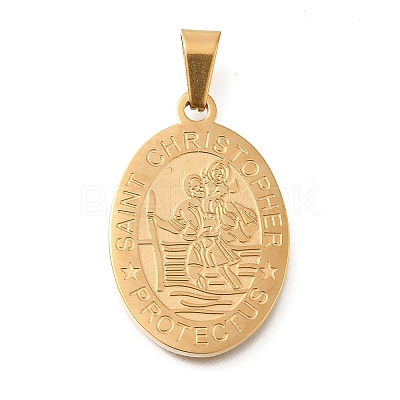 304 Stainless Steel Pendants STAS-K394-04G-09-1