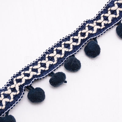 Ethnic Style Trim Fringe Ribbon Ball OCOR-WH0057-14-1