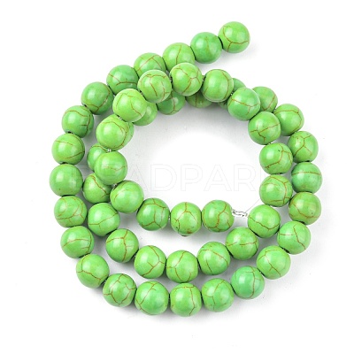 Synthetic Turquoise Beads Strands X-TURQ-G106-8mm-02B-1