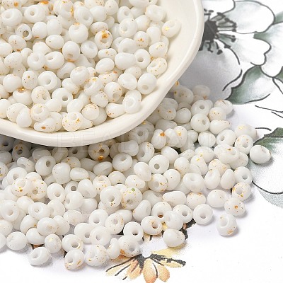Baking Paint Glass Seed Beads SEED-F006-01A-15-1