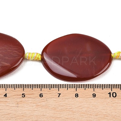Natural Banded Agate Beads Strands G-P605-L02-06-1