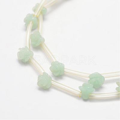 Natural Flower Amazonite Beads G-O156-A-06-1