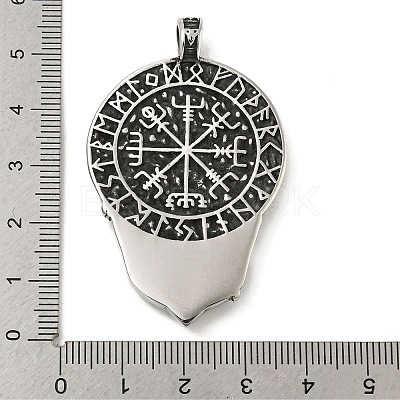 316 Surgical Stainless Steel Pendants STAS-Z073-75AS-01-1