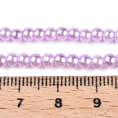 Baking Paint Glass Pearl Bead Strands HY-Q003-3mm-47-A-1