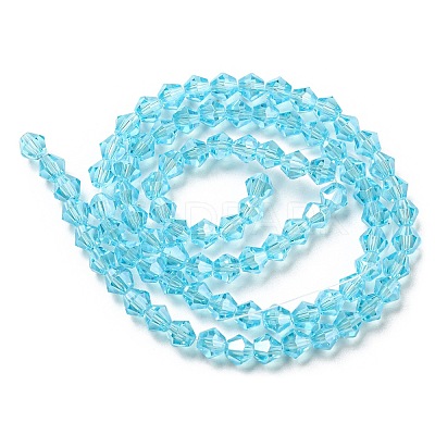 Transparent Electroplate Glass Beads Strands LS-GLAA-F029-2mm-C20-1
