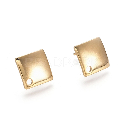 304 Stainless Steel Stud Earring Findings STAS-E482-02G-1