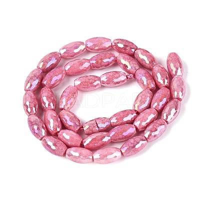 Anti-Tarnish Electroplate Glass Beads Strands EGLA-Q130-02A-13-1