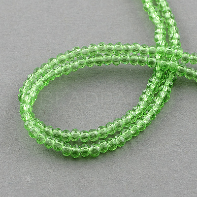 Transparent Glass Beads Strands GLAA-R135-2mm-11-1