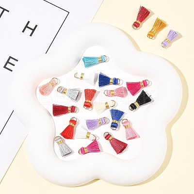 20Pcs Handmade Polycotton(Polyester Cotton) Tassel Decorations FIND-FS0003-27M-1