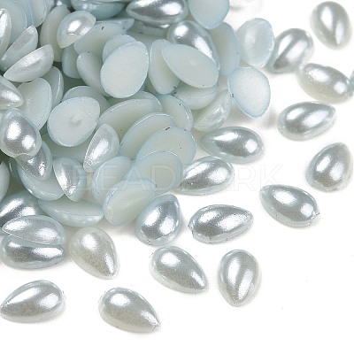 ABS Plastic Imitation Pearl Cabochons SACR-R749-6x4mm-Z12-1