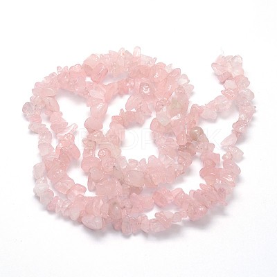 Natural Rose Quartz Beads Strands X-G-O049-B-36-1