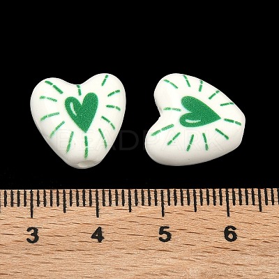 Printed Handmade Porcelain Beads PORC-G016-01B-1