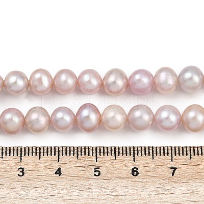 Natural Cultured Freshwater Pearl Beads Strands PEAR-I007-07X-05C-1