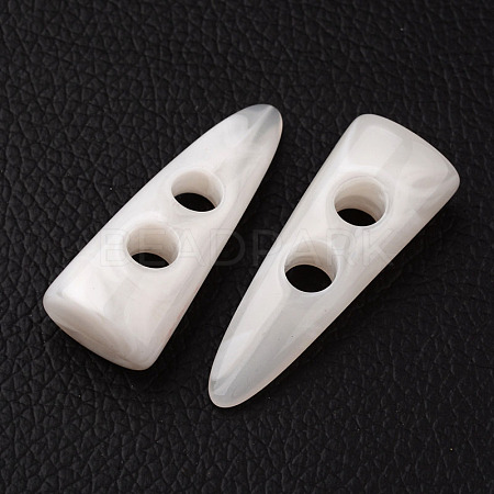 2-Hole Resin Horn Toggle Buttons BUTT-L005-09-1