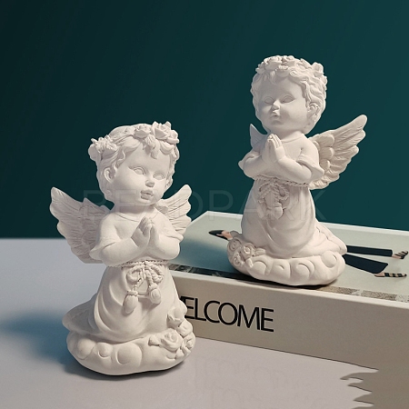 Resin Angels Statue DJEW-PW0012-027C-1