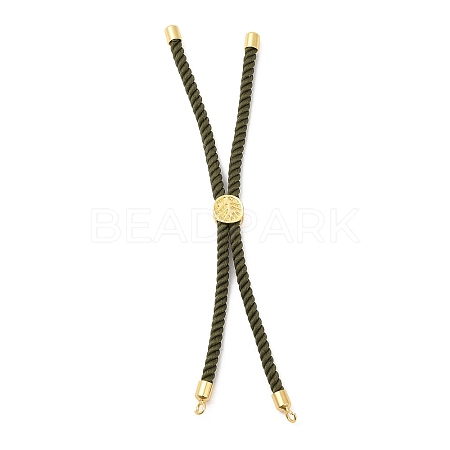 Twisted Nylon Cord Silder Bracelets DIY-B066-03G-04-1