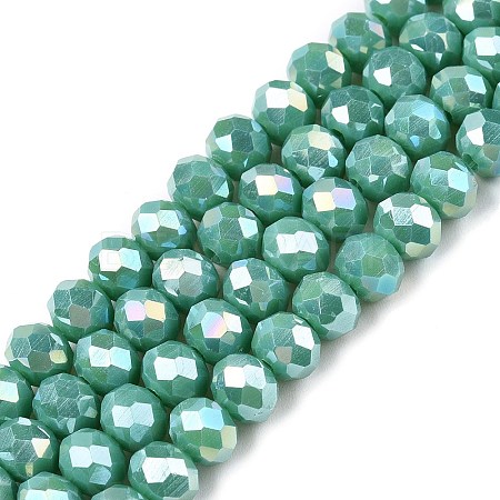 Electroplate Glass Beads Strands LS-EGLA-A044-P6mm-B31-1