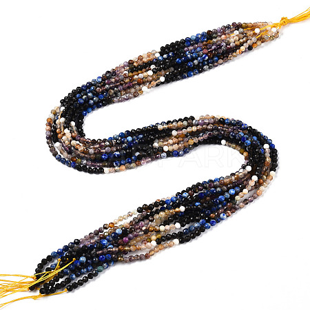 Natural Mixed Gemstone Beads Strands G-D080-A01-02-27-1