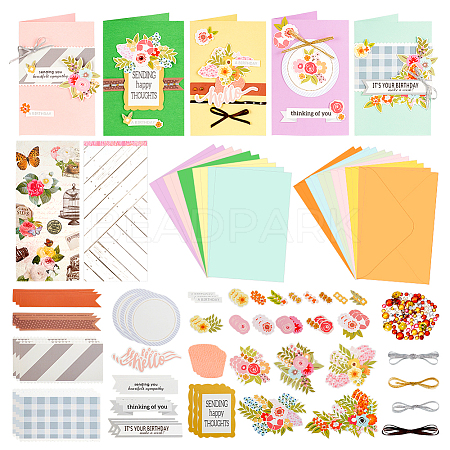 DIY Festival Envelope & Card Kids Craft Kits DIY-WH0488-66A-1