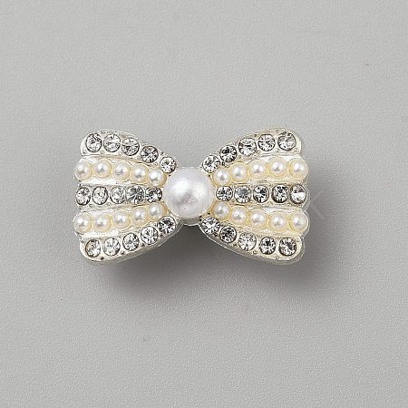 Alloy Rhinestone Shank Buttons BUTT-WH0024-039C-1
