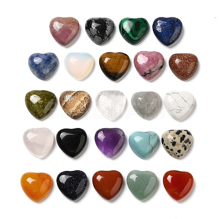 Natural & Synthetic Mixed Gemstone Cabochons G-F776-02A-1