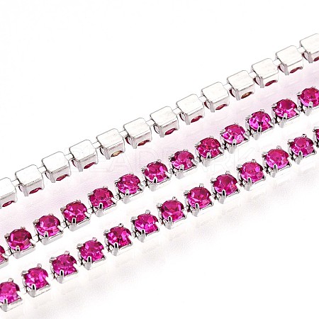 Iron Rhinestone Cup Chains CH-T006-02A-06-1