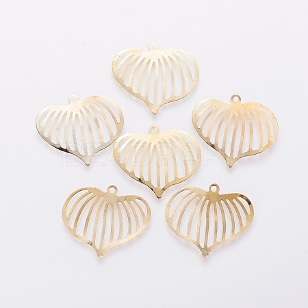 Iron Filigree Pendants X-IFIN-F158-48G-1