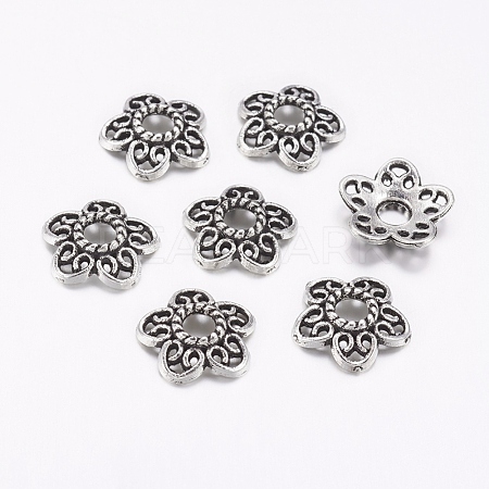Tibetan Style Alloy Bead Caps LF10597Y-NF-1