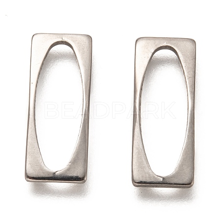 Non-Tarnish 201 Stainless Steel Linking Rings STAS-Z031-07P-1