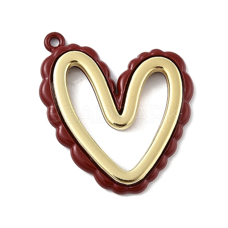 Alloy Pendants with Enamel PALLOY-V005-02D-1