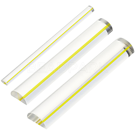 3Pcs 3 Styles Transparent Acrylic Magnifying Finder AJEW-BC0010-81A-1