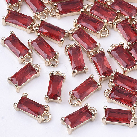 Transparent Glass Charms X-GLAA-T007-13D-1