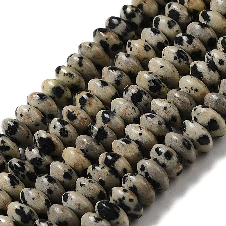 Natural Dalmatian Jasper Beads Strands G-Z030-A02-01-1