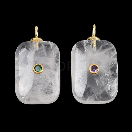 Natural Quartz Crystal Pendants G-F837-04A-1