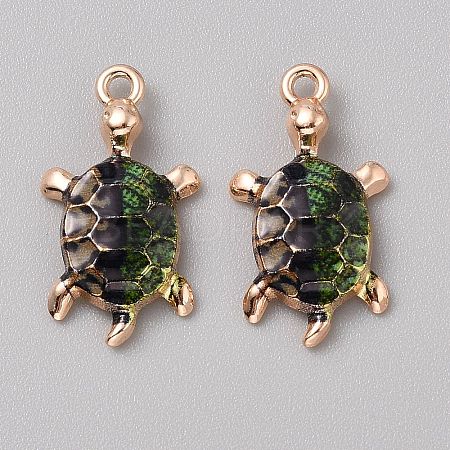Alloy Enamel Pendants FIND-CJC0027-01G-11-1