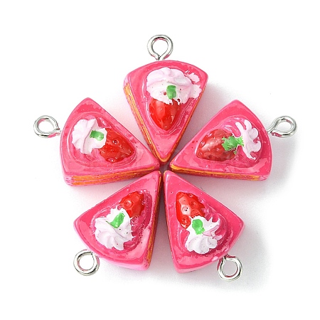 Opaque Resin Imitation Food Pendants CRES-YW0001-10D-1