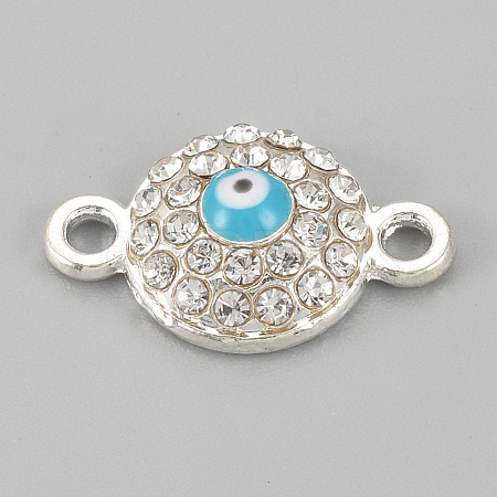 Alloy Rhinestone Links connectors ALRI-S170-25S-1