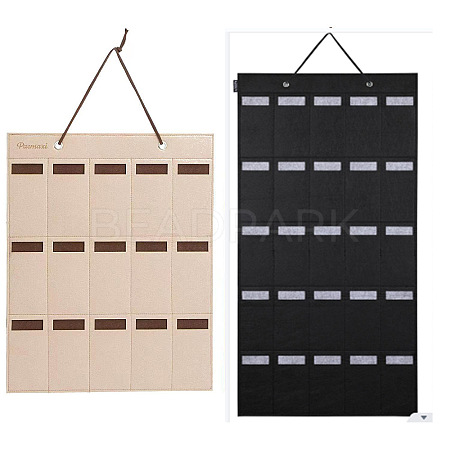 Wall-mounted Felt Cloth Glasses Storage Roll PW-WG10034-01-1