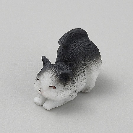 Resin Cat Shape Display Decorations LS-AJEW-WH0270-713B-1