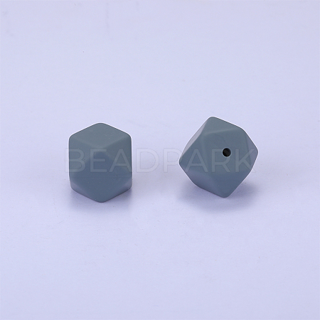 Hexagonal Silicone Focal Beads SI-JX0020A-10-1